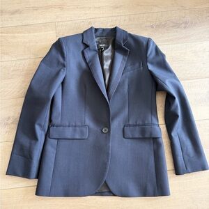 ME+EM Sharp Longline Wool Blend Blazer